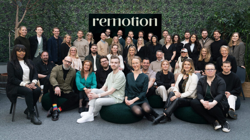 Group photo of strategic people working at Remotion